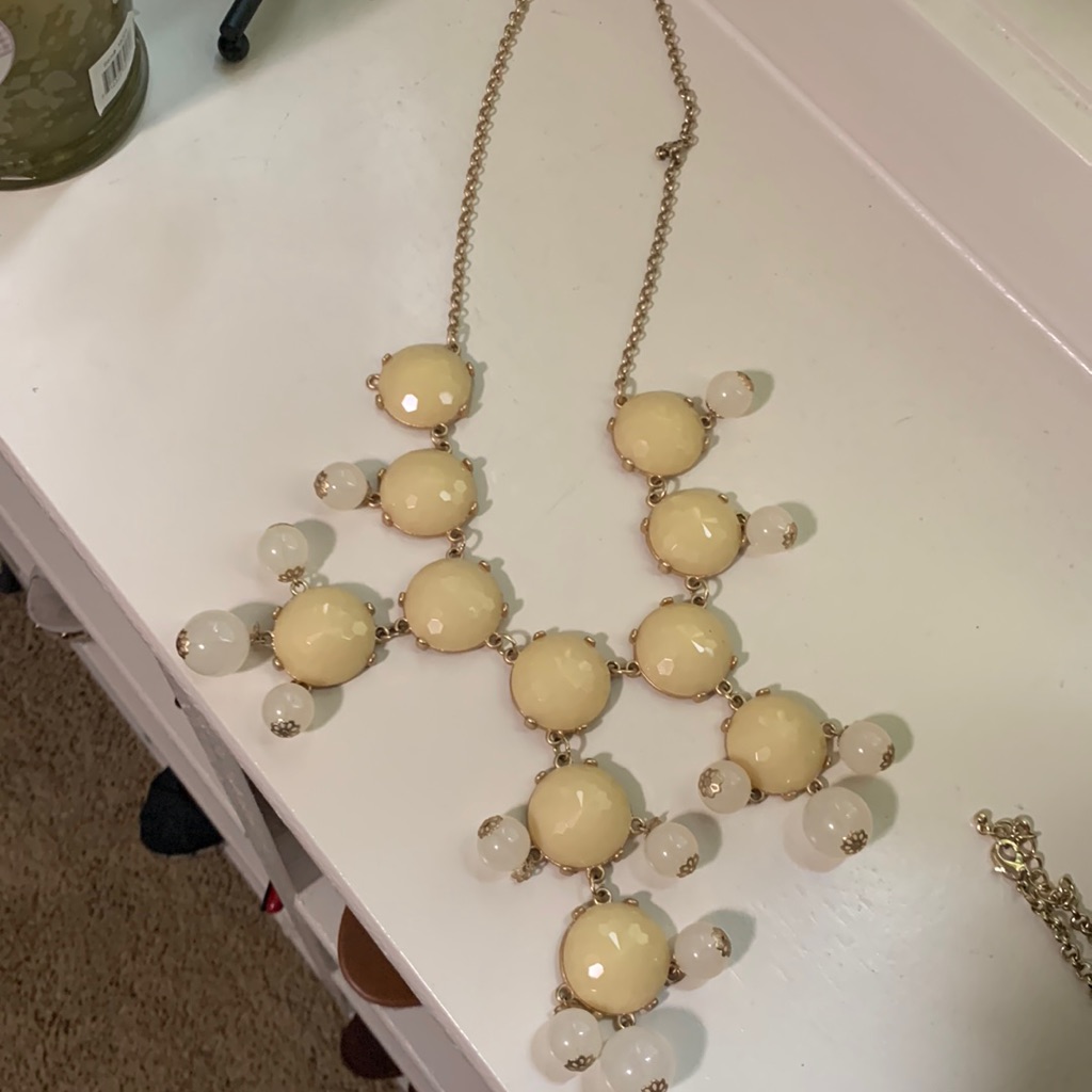 Off White Bubble Necklace